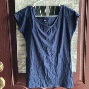 Style & Co. Deep Blue Short Sleeve Tee